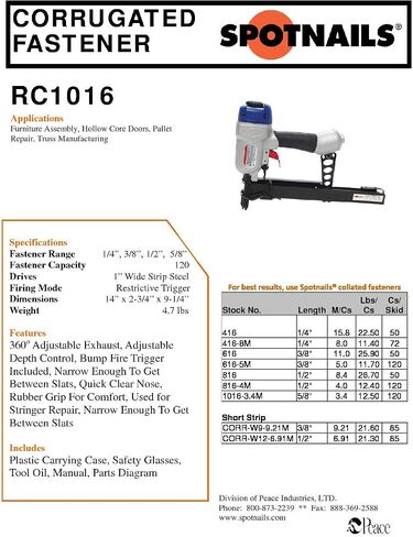 spotnails rc1016 1 "عرض مسمار مموج جديد ث/حالة in Saudi Arabia