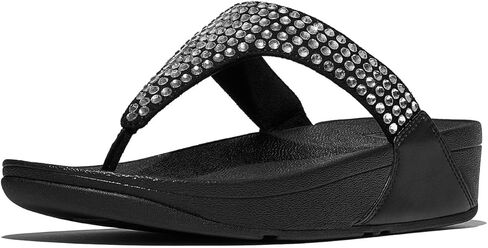 FitFlop Women's Lulu Maxi-Crystal Toe-Post Sandals Wedge in Kuwait