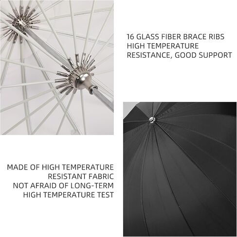 Godox UB-105W 41.4" / 105cm Parabolic Deep Reflective Umbrella White Inner Studio Soft Light Umbrella with Withe Diffuser Cover for Photography Video Studio Shooting in Saudi Arabia