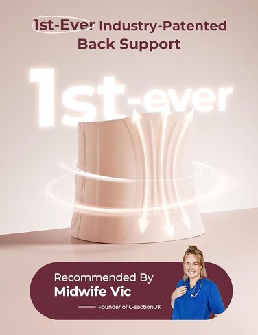 Momcozy Ergowrap Belly Belly Band Band for Recovery Natural و C ، موثق البطن مع رفع البطن ثلاثية الأبعاد ودعم الظهر المريح ، واللتفاف البطن بسلاسة لاسترداد ما بعد الجراحة in Saudi Arabia