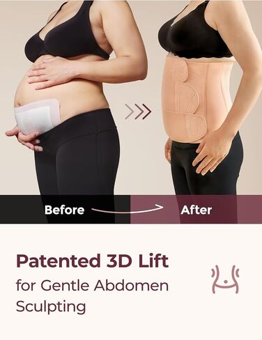 Momcozy Ergowrap Belly Belly Band Band for Recovery Natural و C ، موثق البطن مع رفع البطن ثلاثية الأبعاد ودعم الظهر المريح ، واللتفاف البطن بسلاسة لاسترداد ما بعد الجراحة in Saudi Arabia