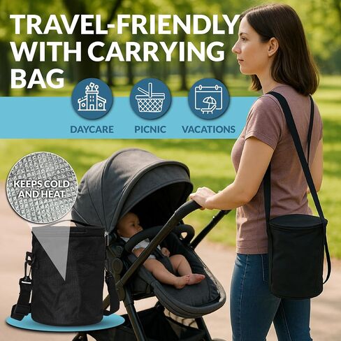 BRYSEVCO Toddler Bowls – Elegant Stainless Steel Feeding Set with 4 Suction Bowls, Lids & Travel Bag – BPA-Free, Spill-Resistant & Dishwasher-Safe in Saudi Arabia