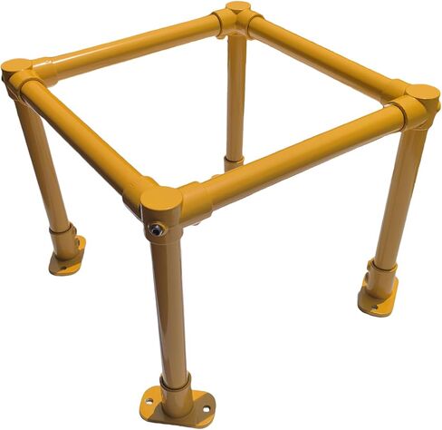 20 "L x 20" حارس زاوية أمان صفراء ، حماية جدار على شكل حرف L في واقي جدار المستودعات الفولاذية المجلفنة ومنع تأثير الرافعة الشوكية للمصانع والكراجات وزوايا الرفوف والأنابيب in Kuwait