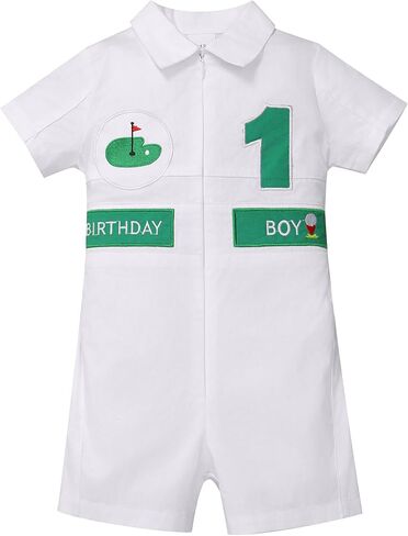 Imekis Baby Boys Golf 1st 2nd عيد ميلاد الزي قطعة واحدة in Saudi Arabia