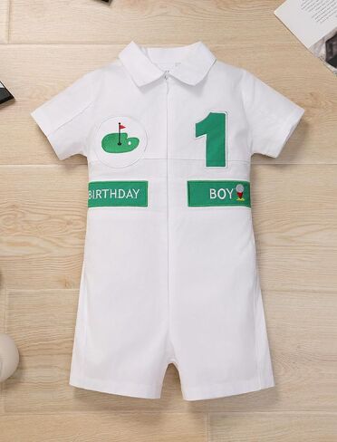 Imekis Baby Boys Golf 1st 2nd عيد ميلاد الزي قطعة واحدة in Saudi Arabia