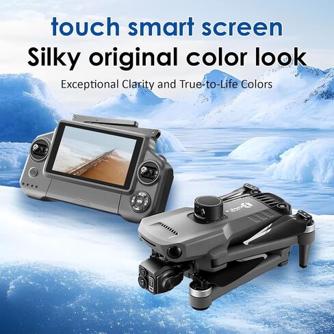 4K Ultra HD بدون طيار مع الكاميرا للبالغين - استقرار جيمبالي 3 محاور ، 12 كم ميدان طويل المدى FPV ، عودة GPS Auto ، 90 دقيقة من الرحلة ، تجنب العقبات ، تصميم قابلة للطي مع بطاريتين للقطات السينمائية in Saudi Arabia