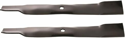2PK LAWN MOWN BLEDES 21-3/8 Inch - متوافق مع JO HN DE ERE AM137327/AM137329/AM330 | استبدال عالي الأداء للقطع الدقيق والمتانة in Saudi Arabia