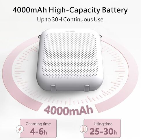 NORWII S358 Portable 2000mAh Rechargeable Voice Amplifier with Wired Microphone Headset & Waistband, Personal Microphone and Speaker for Teachers, Presentation, Tour Guides (White) in Kuwait