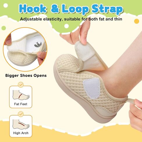 FEETCITY Wide Baby Shoes First Walking Shoes Baby Slip on Shoe Infant Sneakers Boys Girls School Shoe in Kuwait