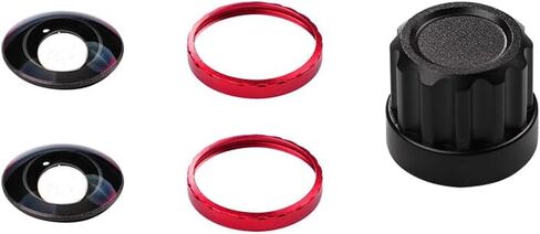 Lens Replacement Kit for Insta360 X5, Portbale [2 Pcs] Optical Glass Cover with Removal Tool + 2 Black Base, Easy Installation, Lens Guard Camera Kit for Insta 360 X5 Accessories in Saudi Arabia