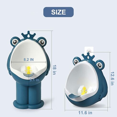 Potty Training Urinal Boy Urinal Kids Toddler Pee Trainer Bathroom Funny Baby Training Potties（DEEP Blue） in Saudi Arabia