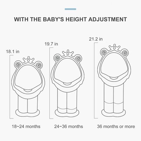 Potty Training Urinal Boy Urinal Kids Toddler Pee Trainer Bathroom Funny Baby Training Potties（DEEP Blue） in Saudi Arabia