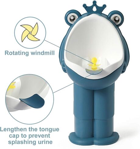 Potty Training Urinal Boy Urinal Kids Toddler Pee Trainer Bathroom Funny Baby Training Potties（DEEP Blue） in Saudi Arabia