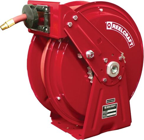 Reelcraft DP7650 OLP 3/8 بوصة في 50 قدم بكرة خرطوم مدفوعة الربيع للهواء/الماء in Saudi Arabia
