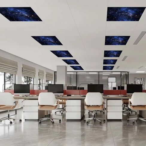 8 PCS Light Light Light مع 80 مغناطيسًا زخرفيًا لضوء السقف في الفصل 4 × 2 قدم يغطي الضوء المغناطيسي مرشحًا سهلاً لمستشفيات المكاتب وإسقاط السقف المنزلي in Kuwait