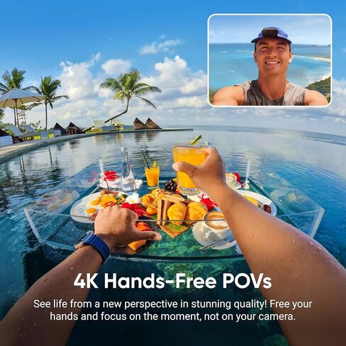 Insta360 GO 3S Cycling POV Bundle - 128 GB Black 4K Tiny Portable Vlogging Camera, Hands-Free POVs, Mount Anywhere, Stabilization, 140 Min Battery Life, 10m Waterproof, Pet POV, Black in Saudi Arabia