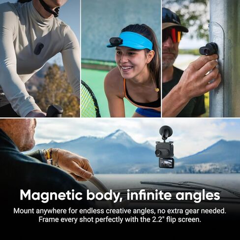 Insta360 GO 3S Cycling POV Bundle - 128 GB Black 4K Tiny Portable Vlogging Camera, Hands-Free POVs, Mount Anywhere, Stabilization, 140 Min Battery Life, 10m Waterproof, Pet POV, Black in Saudi Arabia