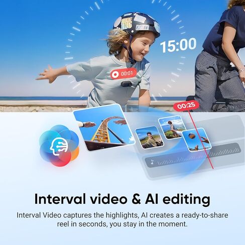 Insta360 GO 3S Cycling POV Bundle - 128 GB Black 4K Tiny Portable Vlogging Camera, Hands-Free POVs, Mount Anywhere, Stabilization, 140 Min Battery Life, 10m Waterproof, Pet POV, Black in Saudi Arabia