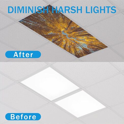 8 PCS Light Light Light مع 80 مغناطيسًا زخرفيًا لضوء السقف في الفصل 4 × 2 قدم يغطي الضوء المغناطيسي مرشحًا سهلاً لمستشفيات المكاتب وإسقاط السقف المنزلي in Kuwait