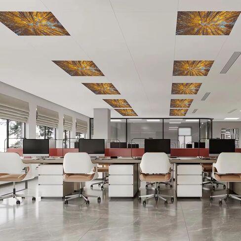 8 PCS Light Light Light مع 80 مغناطيسًا زخرفيًا لضوء السقف في الفصل 4 × 2 قدم يغطي الضوء المغناطيسي مرشحًا سهلاً لمستشفيات المكاتب وإسقاط السقف المنزلي in Kuwait