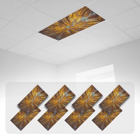 8 PCS Light Light Light مع 80 مغناطيسًا زخرفيًا لضوء السقف في الفصل 4 × 2 قدم يغطي الضوء المغناطيسي مرشحًا سهلاً لمستشفيات المكاتب وإسقاط السقف المنزلي in Kuwait