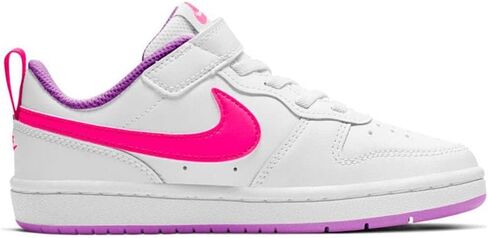 Nike - Bnwt & Box - Youths - Shoes Sneakers Nike Court Borough Low 2 (PSV) Youths Childs BQ5451-111 - 12 C - White/Hyper -Fuchsia Glow in Saudi Arabia