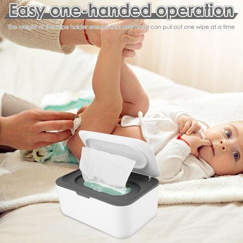 2Pcs Wipes Dispenser Wipe Holder with Lid Refillable Wet Tissue Container Keeps it Fresh Dustproof Wet Tissue Cases for Home Bedroom in Saudi Arabia