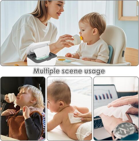 2Pcs Wipes Dispenser Wipe Holder with Lid Refillable Wet Tissue Container Keeps it Fresh Dustproof Wet Tissue Cases for Home Bedroom in Saudi Arabia