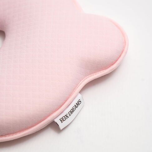 Soft Memory Foam Baby Changing Station Support pad for Infant,Removable Cover, Portable Travel Cushion with Bear Cover – Comfortable Head Support for Kids, Breathable and Washable (Pink) in Saudi Arabia