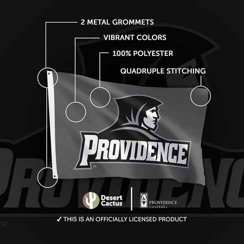 Desert Cactus Providence College Flag Friars PC Flags Banners 100% Polyester Indoor Outdoor 3x5 (Style A) in Saudi Arabia