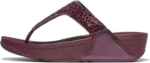 FITFLOP LULU LULU CRYSTAL MIX TOE-POST SANDGE WEDGE in Kuwait