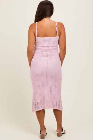Pinkblush Light Slicfeless Frill Sweater Sweater Midi Dress in Saudi Arabia