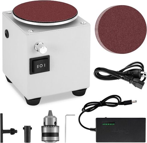 Mini Disc Sander 4 inch Small Sanding Disc Machine with Forward and Reverse switch, Stepless Speed Control in Saudi Arabia