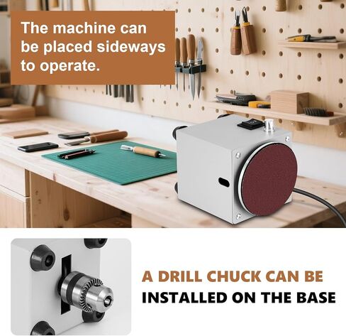 Mini Disc Sander 4 inch Small Sanding Disc Machine with Forward and Reverse switch, Stepless Speed Control in Saudi Arabia