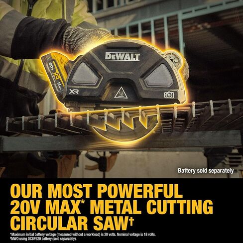 DEWALT 20V MAX XR 7-1/4 in. Metal Cutting Circular Saw (Tool Only) (DCS383B) in Saudi Arabia