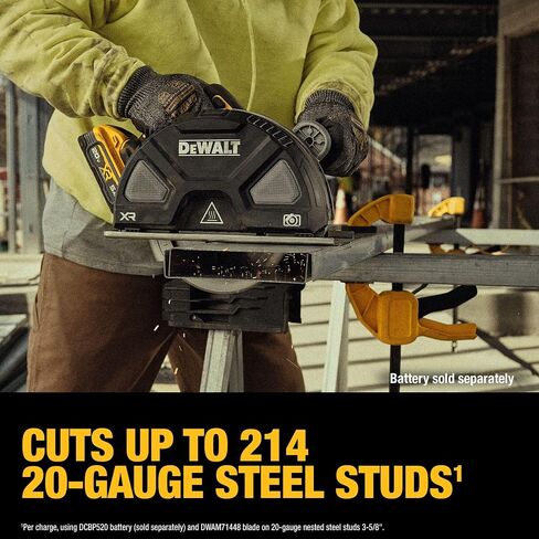 DEWALT 20V MAX XR 7-1/4 in. Metal Cutting Circular Saw (Tool Only) (DCS383B) in Saudi Arabia