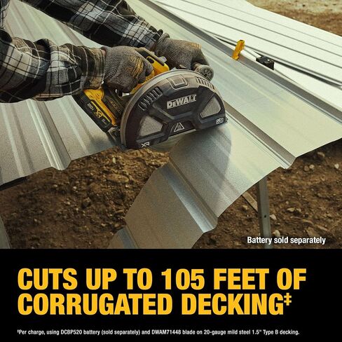 DEWALT 20V MAX XR 7-1/4 in. Metal Cutting Circular Saw (Tool Only) (DCS383B) in Saudi Arabia