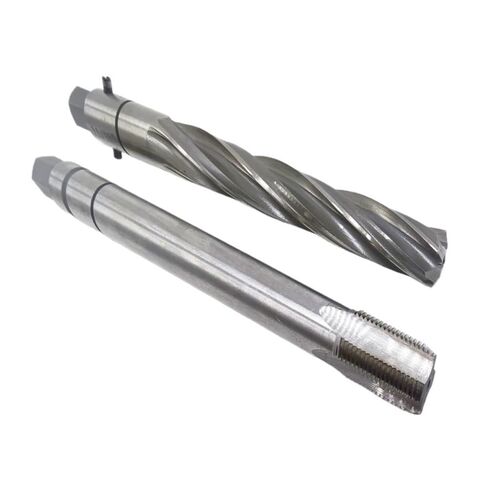 مجموعة HSS American Made TAP Reamer 2PCS ، النقر 3/4-16 Reamer 11/16 ، تناسب أداة معالجة أجزاء مواد المواد الألومنيوم (2PCS Set W4241 HSS) in Kuwait