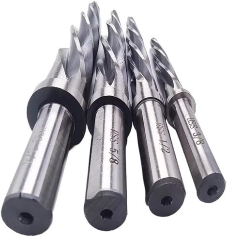 HSS American Spiral Groove Taper Reamer 3/8 7/16 1/2 9/16 5/8 3/4 7/8 1 inch, Automotive Reamer Fit for Hole Expansion and deburring(1 Inch) in Saudi Arabia