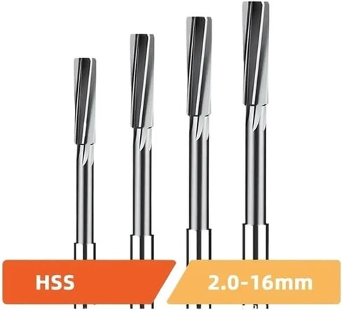 Reamer Chucking Machining Tool Spiral Flute Cobalt Cutting H7 Shank Diameter 2mm-16mm for Metal Steel Aluminum Hole Drill(10mm) in Saudi Arabia