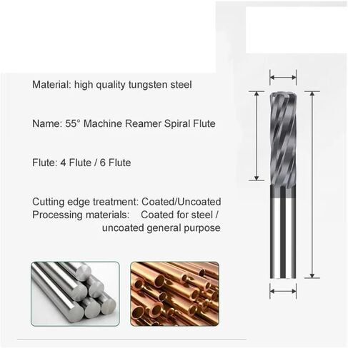 Carbide Machine Reamer Spiral 2.943.01 3.02 3.04 3.05 3.06 3.07 3.08 2.96 Metal Cutter 4 Flute CNC Chucking Reamer(Coated3.07X20X50L) in Saudi Arabia