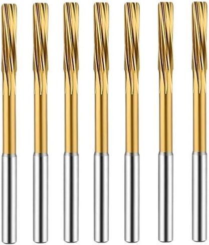 HSS-CO Helical Reamer Cobalt Titanium Plated Stainless Steel Special Straight Shank Reamer 3-20 Decimal Point Reamer(D14x47CxH7) in Saudi Arabia
