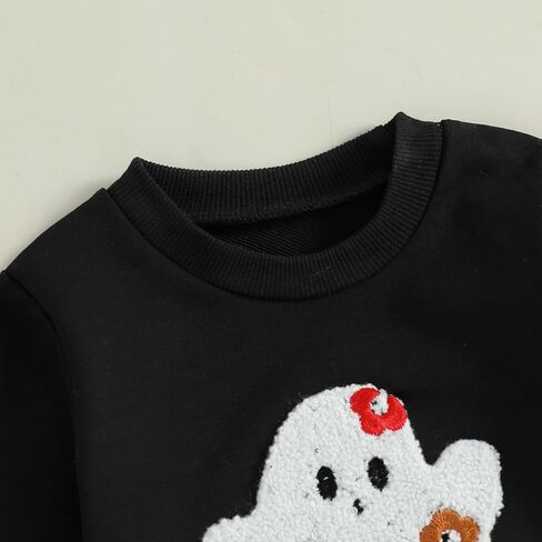 Fernvia Toddler Baby Girl Halloween الزي الشبح التطريز الطويل الأكمام من النوع الثقيل تول تنورة مجموعة شتاء الخريف in Kuwait