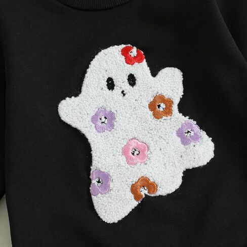 Fernvia Toddler Baby Girl Halloween الزي الشبح التطريز الطويل الأكمام من النوع الثقيل تول تنورة مجموعة شتاء الخريف in Kuwait