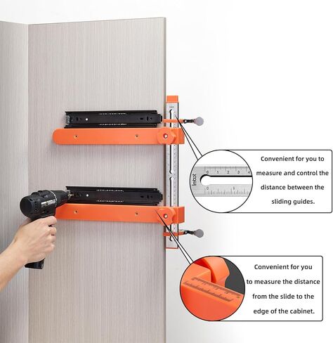ايمبوت درج الشريحة لقطات الوزراء الدقة الأداة مع علامات على نطاق مزدوج المحفوظ بالليزر لتأمين شرائح مجلس الوزراء ، وتوفير تركيب سريع ودقيق ل DIY والمهنيين. in Kuwait
