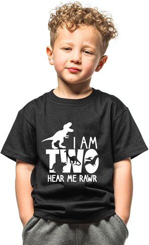 Two Shirt Toddler Boy Birthday Tshirt 2nd Birthday Outfits 2 Year Old Boys Happy Second Bday Party Tee in Saudi Arabia