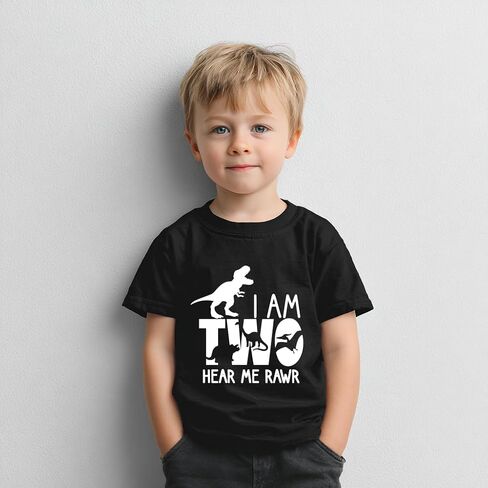 Two Shirt Toddler Boy Birthday Tshirt 2nd Birthday Outfits 2 Year Old Boys Happy Second Bday Party Tee in Saudi Arabia