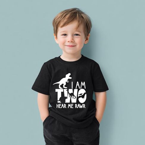 Two Shirt Toddler Boy Birthday Tshirt 2nd Birthday Outfits 2 Year Old Boys Happy Second Bday Party Tee in Saudi Arabia