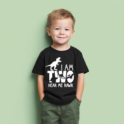 Two Shirt Toddler Boy Birthday Tshirt 2nd Birthday Outfits 2 Year Old Boys Happy Second Bday Party Tee in Saudi Arabia