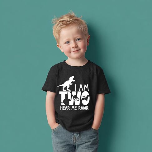 Two Shirt Toddler Boy Birthday Tshirt 2nd Birthday Outfits 2 Year Old Boys Happy Second Bday Party Tee in Saudi Arabia